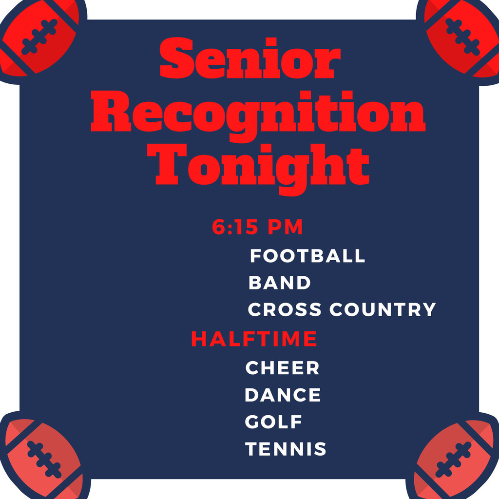 Senior Recognition Tonight