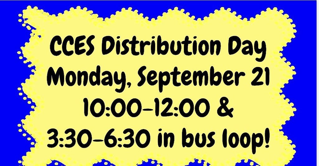CCES Distribution Reminder