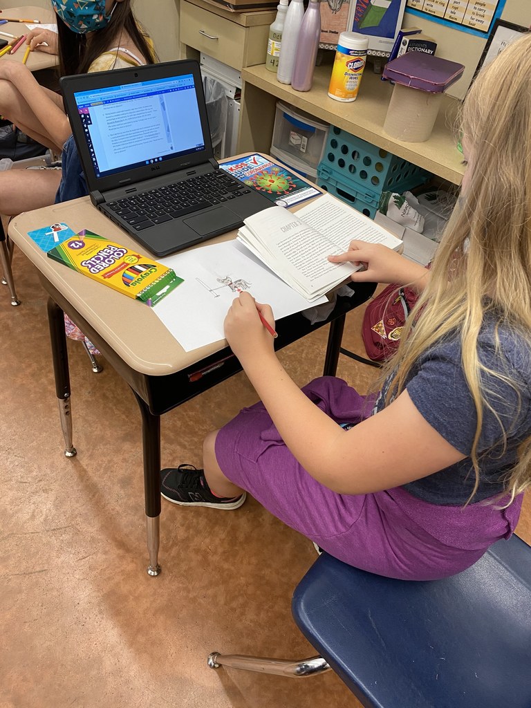 Fifth Graders at Work
