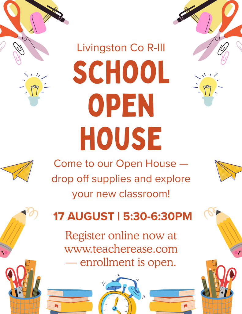 Open House August 17th at 5:30-6:30pm