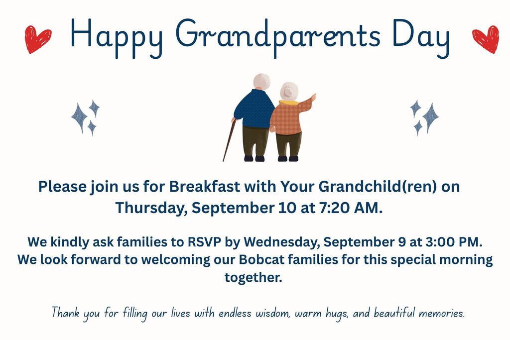 Grandparent's Day, September 10, 2026 @ 7:20am