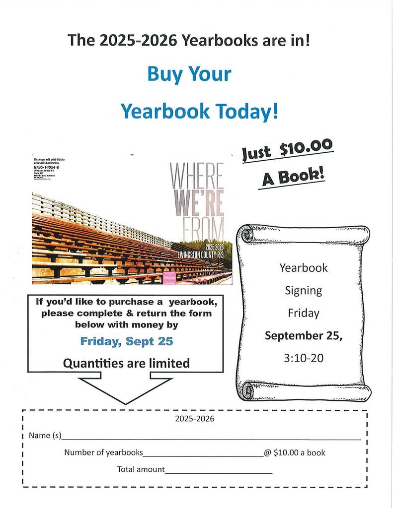 Yearbook Order Form 2026