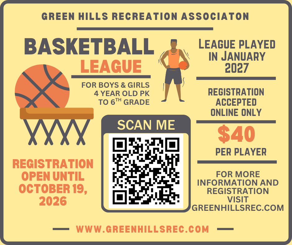Green Hills Recreation Association Basketball League