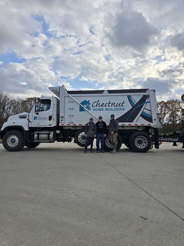 Chestnut Development truck and staff  with  Job Shadow Day student 