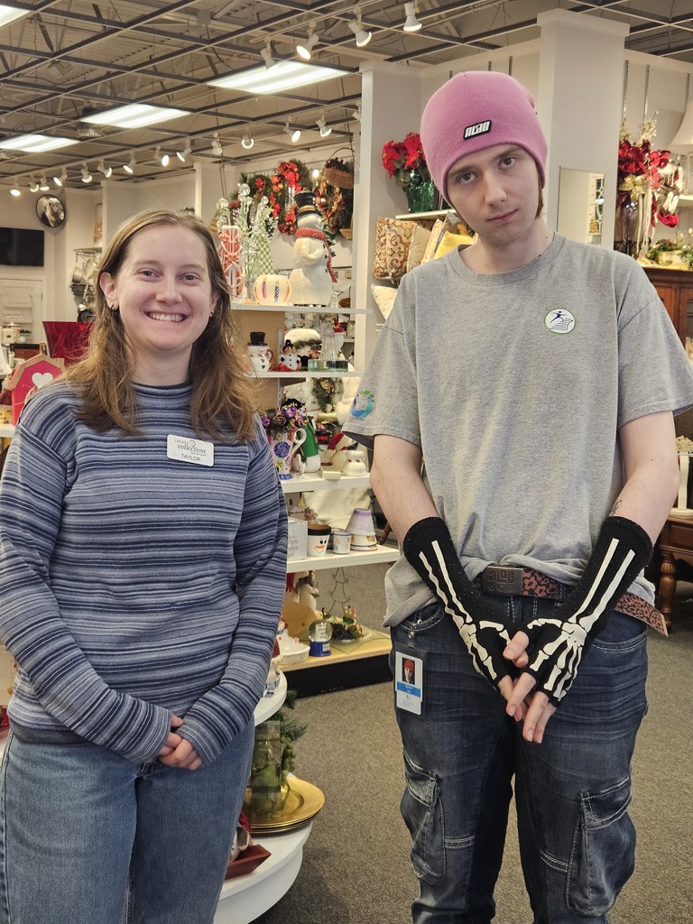 LACASA Collection Employee, Taylor with student Damon