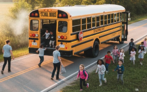 School bus evacuation
