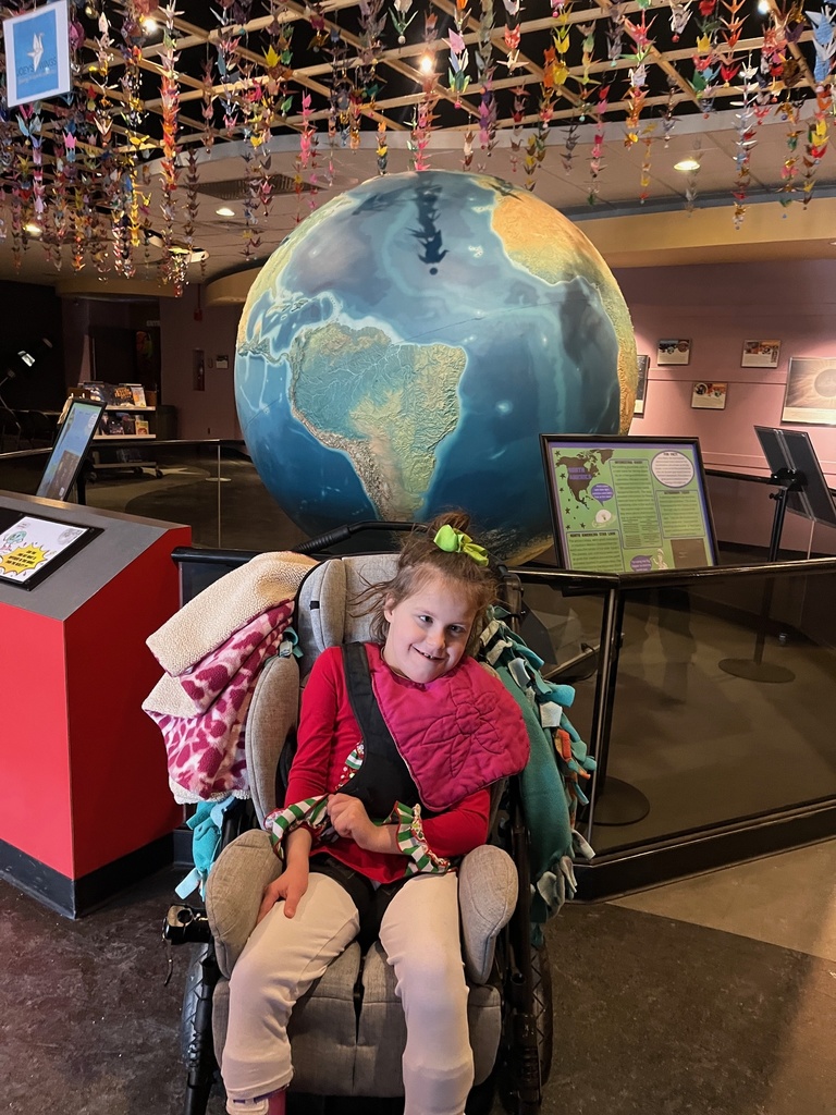Quinn at a planetarium