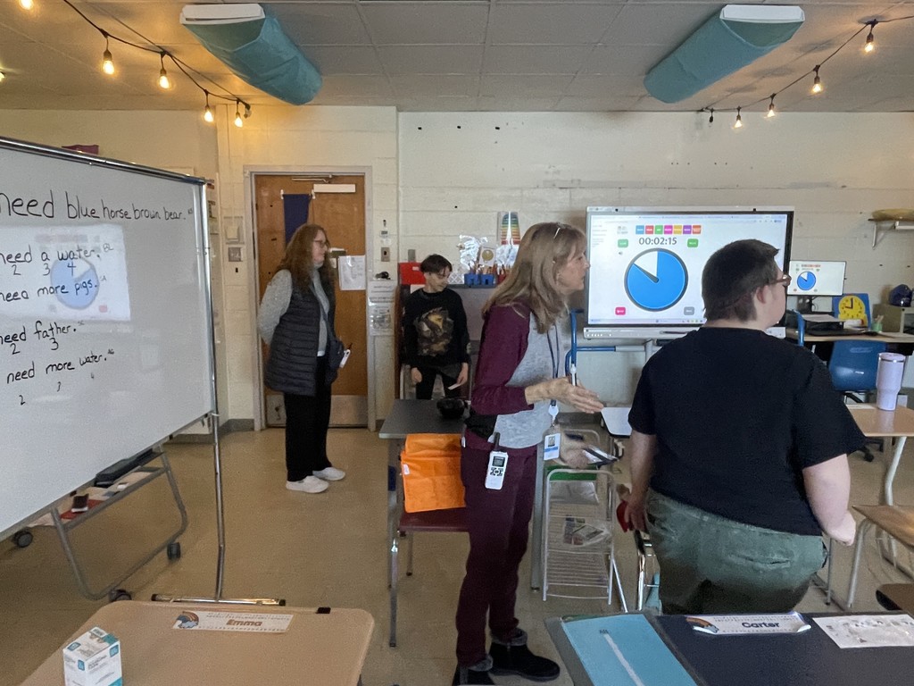 Teacher working with a student