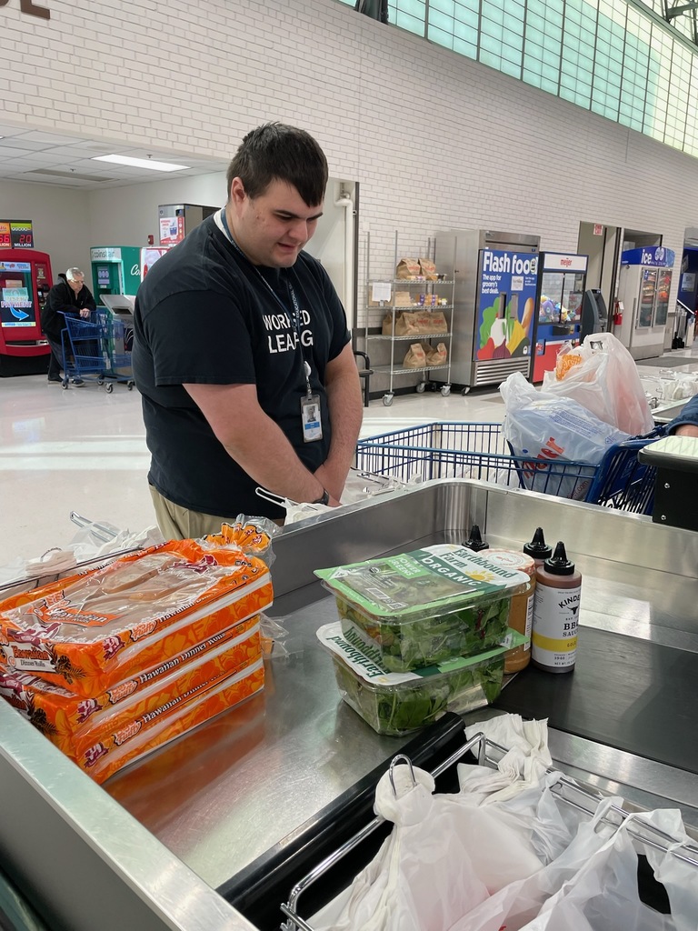 person bagging groceries 