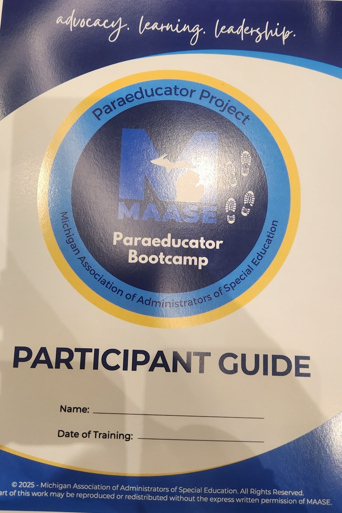 Staff learning how to train paraeducators