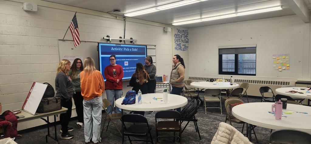 Paraeducators engaged in training