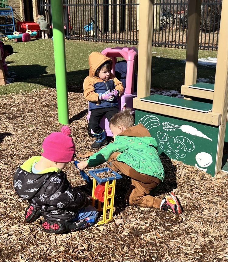 Children playing on playground 
