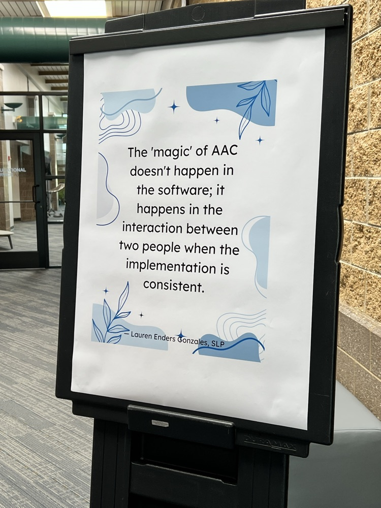 Sign with a quote about communication 