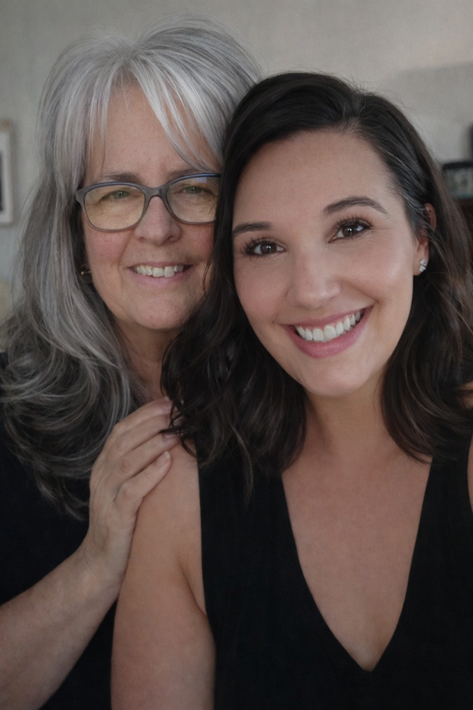 Two ladies smiling.