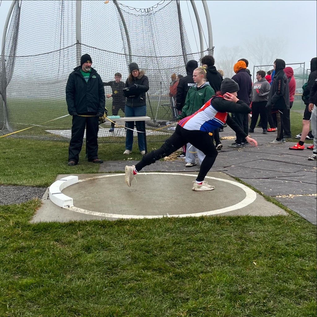 student throwing