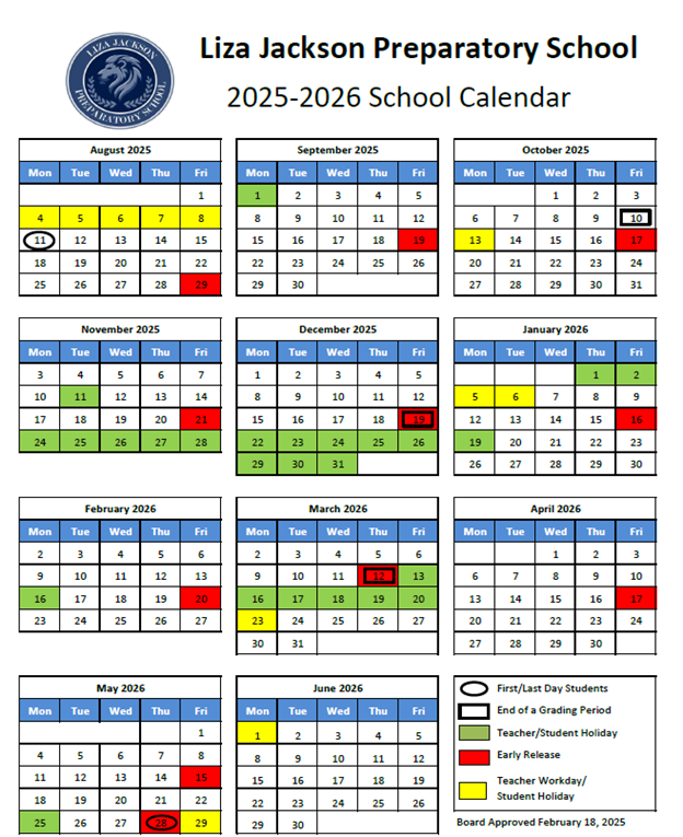Calendar 25-26