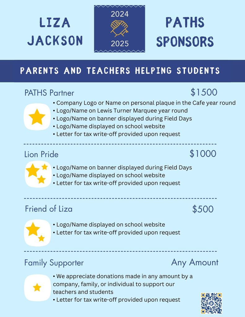 Sponsorship Levels