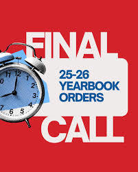 yearbook final call