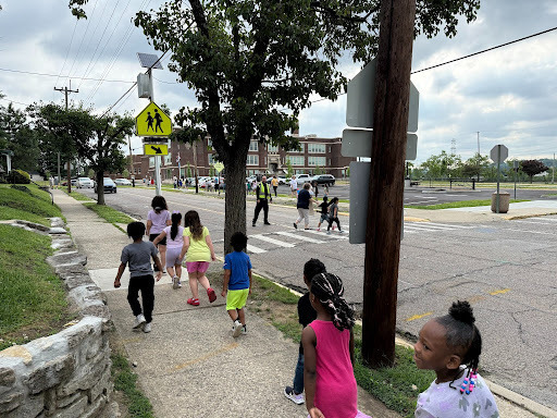 Students walking to the Lockland Main Campus