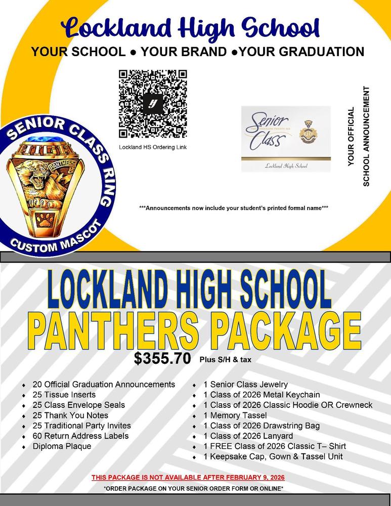 graduation packet first page