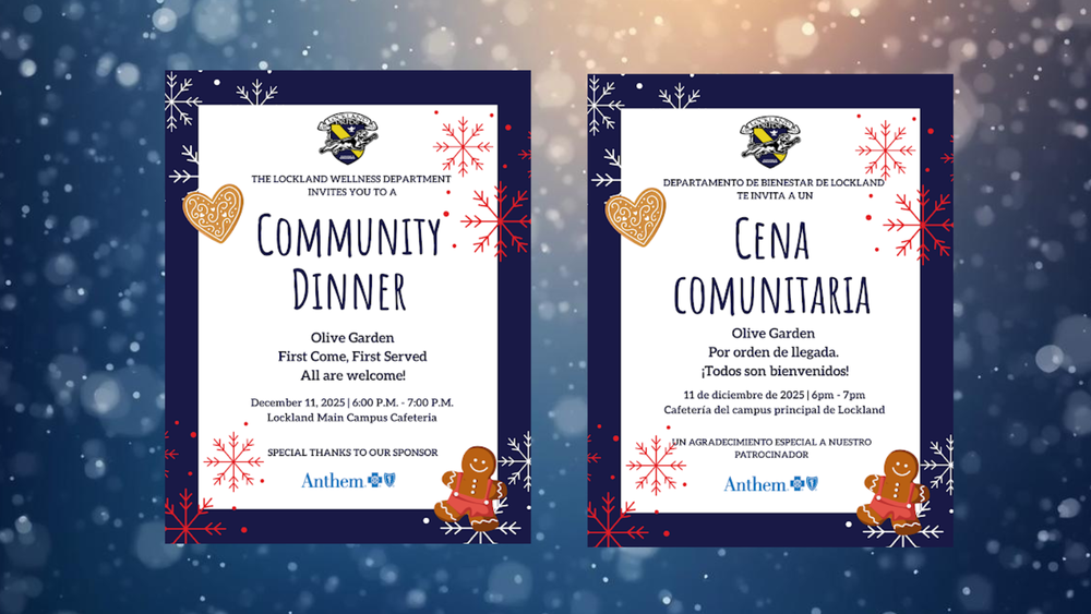 Dec Community Dinner flyer