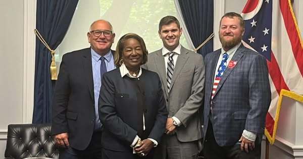 [Terry Gibson with Rep. Warren Davidson’s Chief of Staff, Connor White]