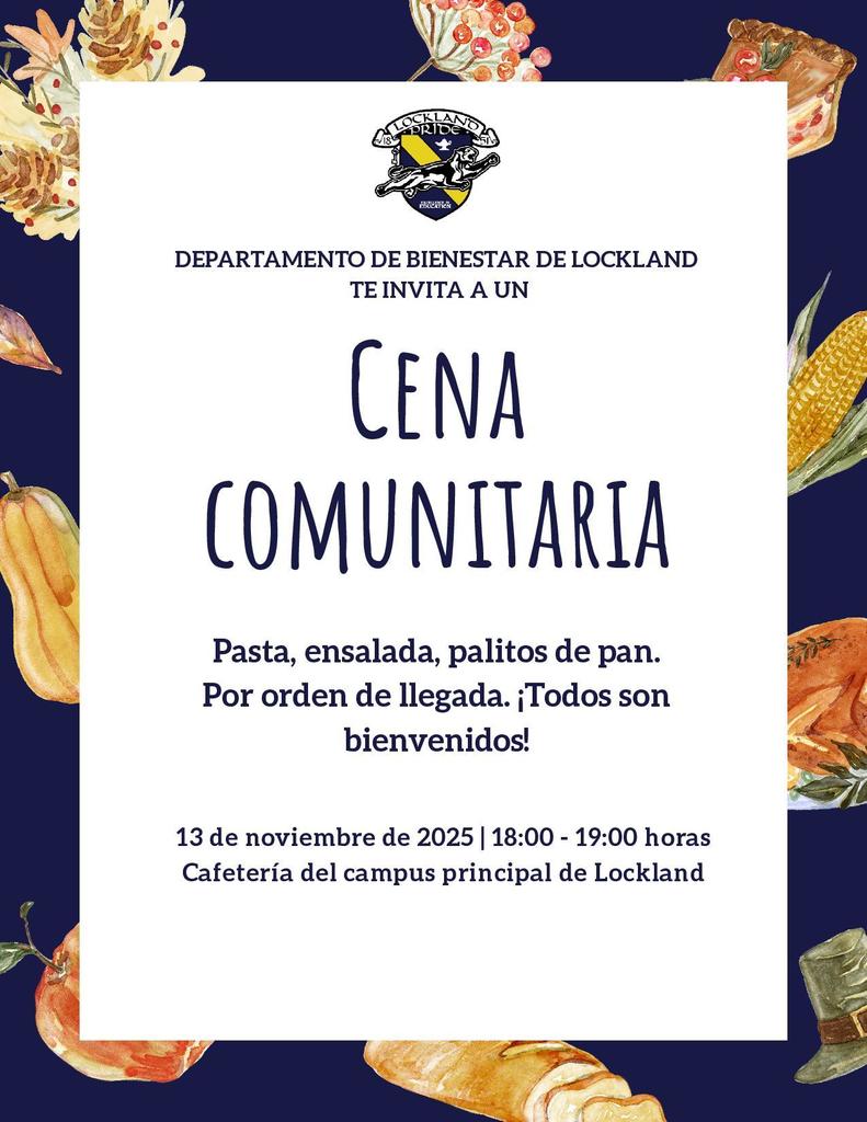 community dinner announcement