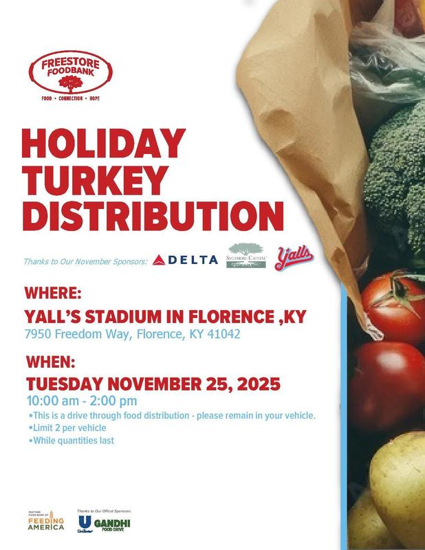 food resources flyer for food distribution