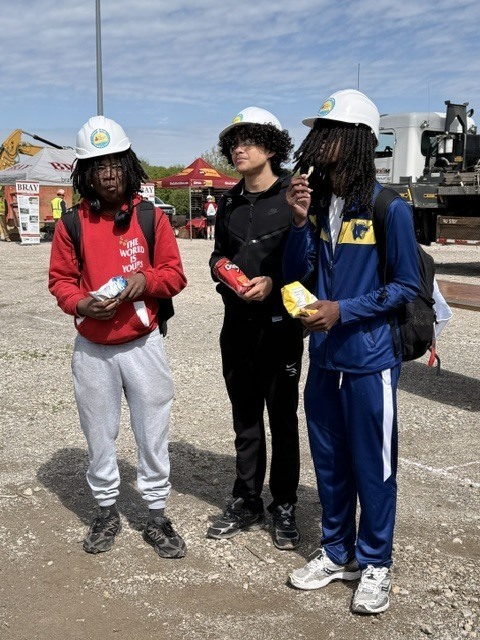 students standing