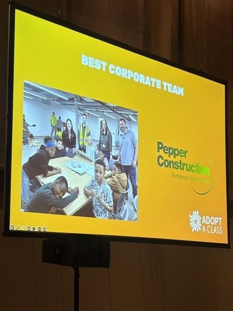 screen shot of pepper construction table