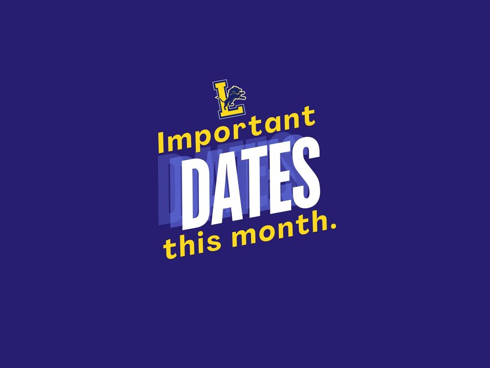 Important Dates this month