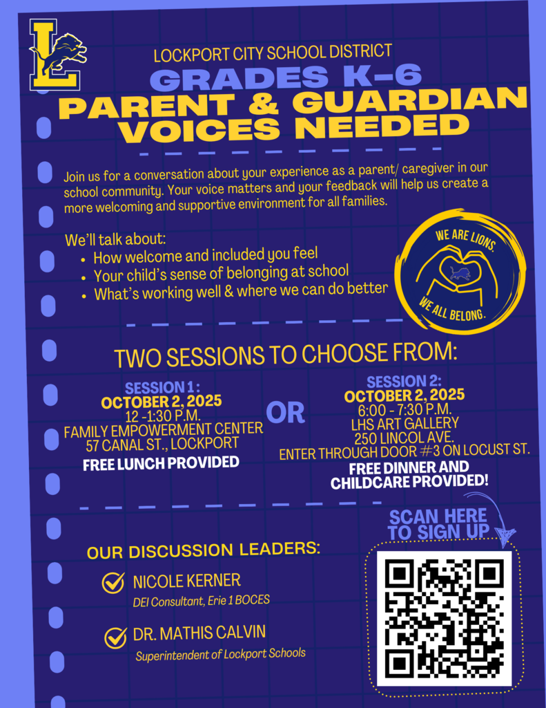 flyer for parent focus group
