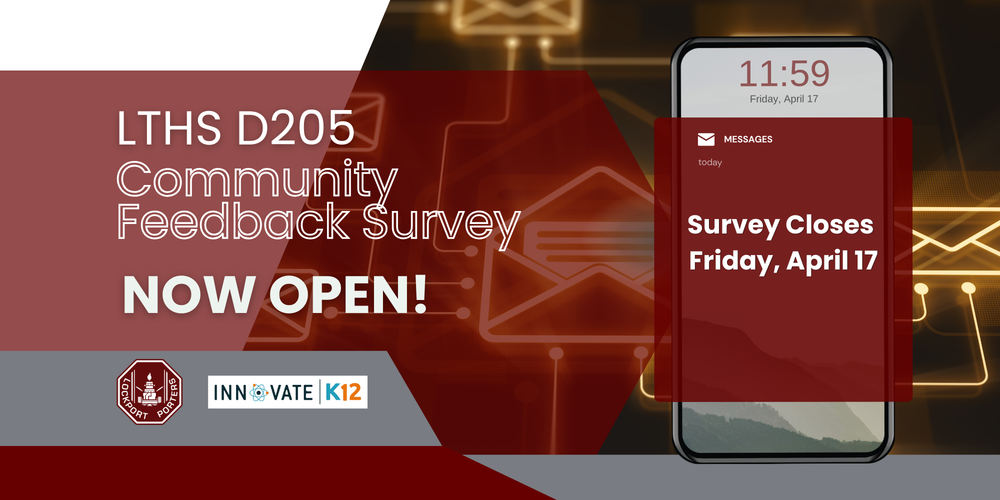 Community Feedback Survey Now Open and closes April 17