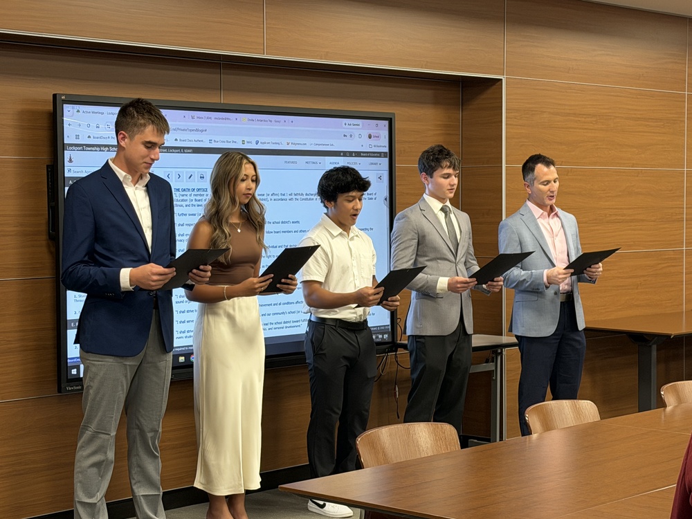Swearing of New Board Member and Student Board Members