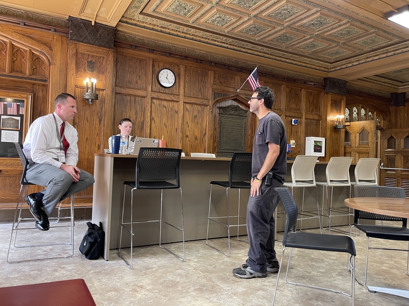 John Greenan requesting input from staff members