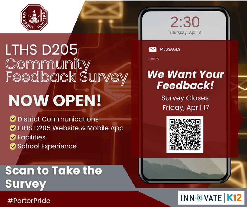 graphic to promote the community to participate in the latest survey