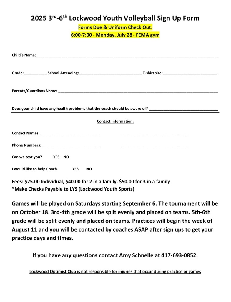 Youth volleyball