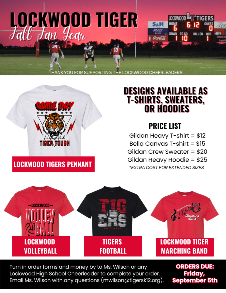 Fan gear order form