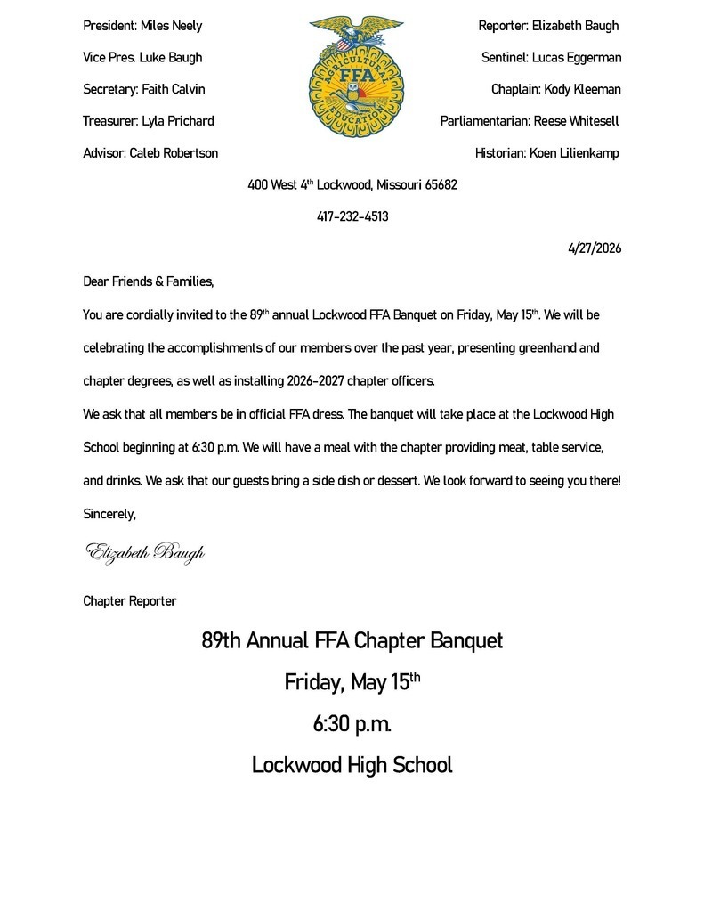 FFA Banquet