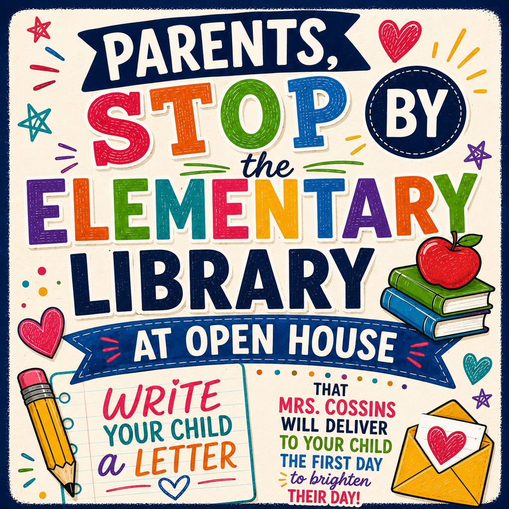 Stop by the Elementary Library to Write your Child a Letter