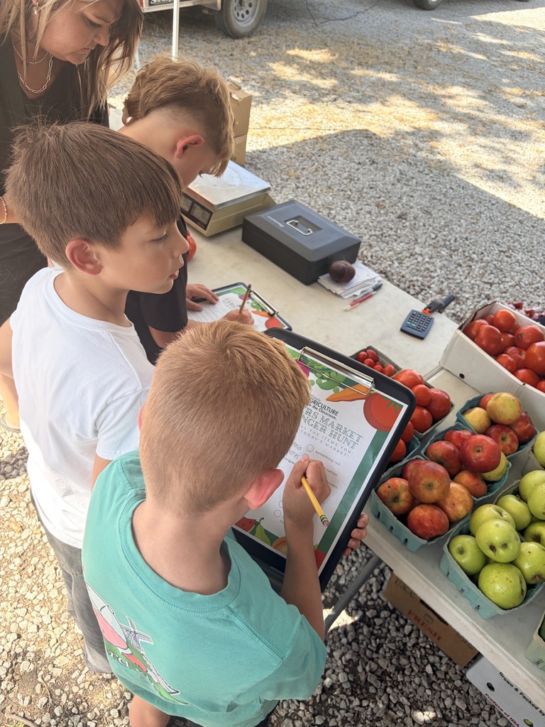 4th Graders at the Farmers Market 
