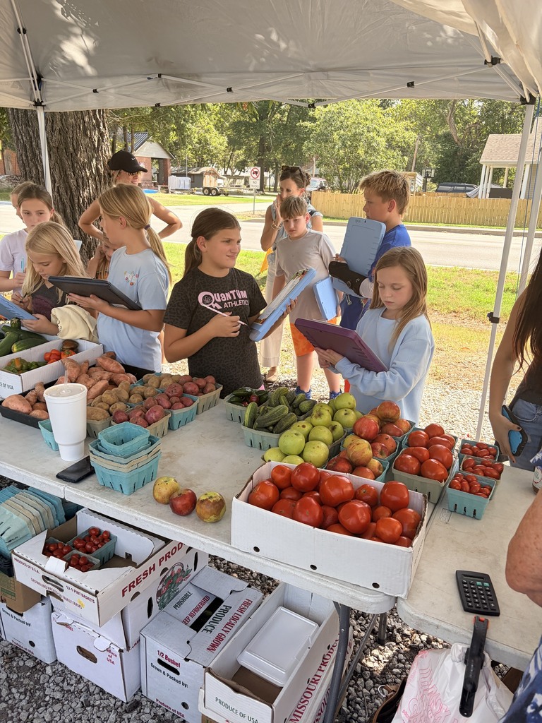 4th Graders at the Farmers Market 