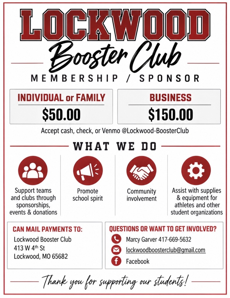 Lockwood Booster Club Info 