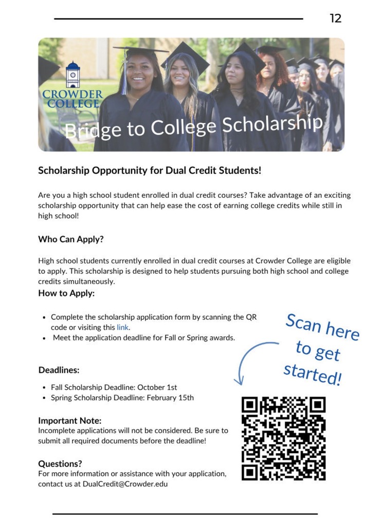 Bridge to College Scholarship 