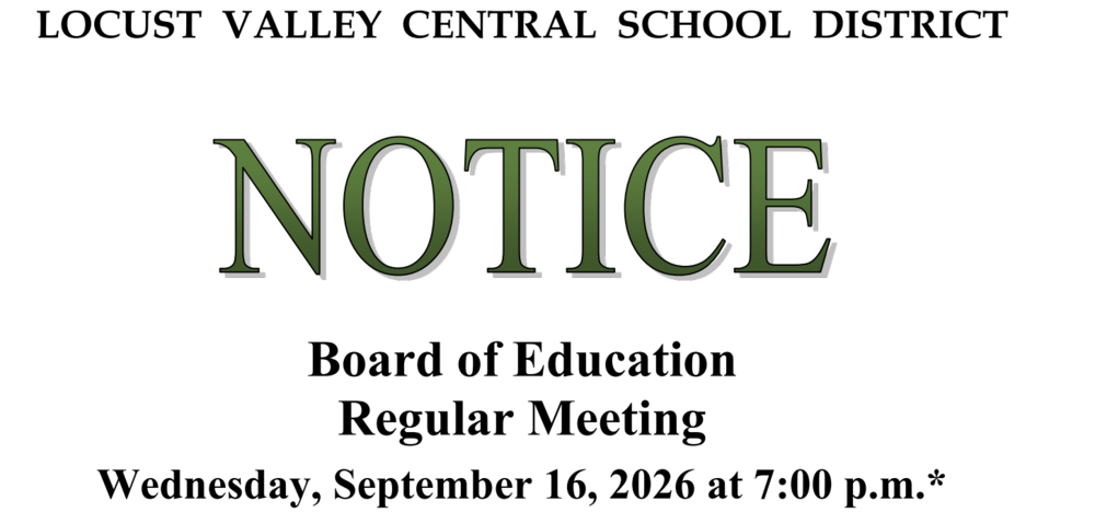 BOE notice Sept. 16, 2026