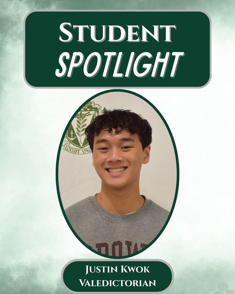 Student Spotlight: Justin Kwok, Valedictorian