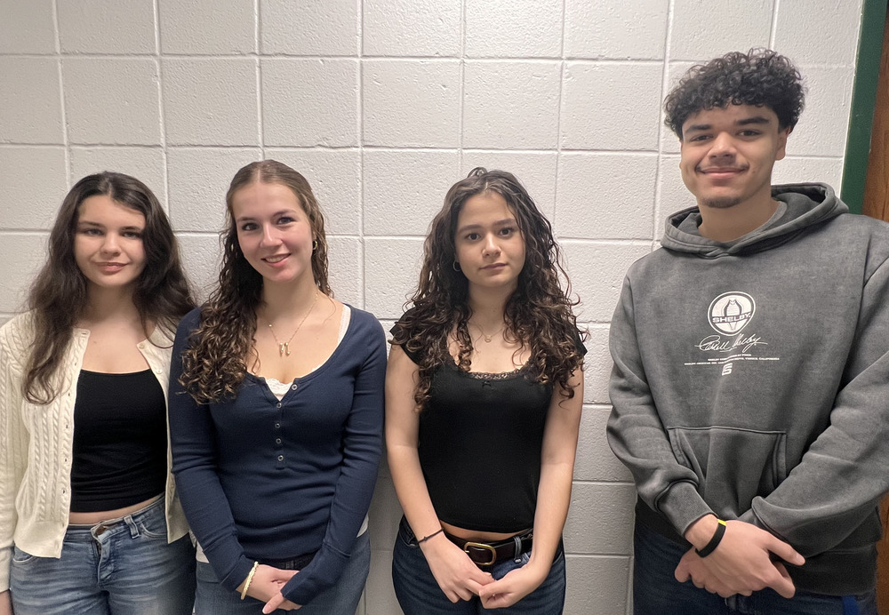 Locust Valley High School student artists Keith Dempster, Nicoletta Friedrich, Sofia Harrison and Julia Pisciotta all earned honorable mentions from the New Atelier Middle and High School Student Exhibition.