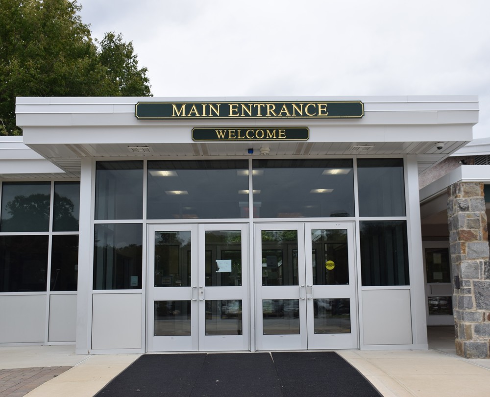 Locust Valley Middle/High School entrance.