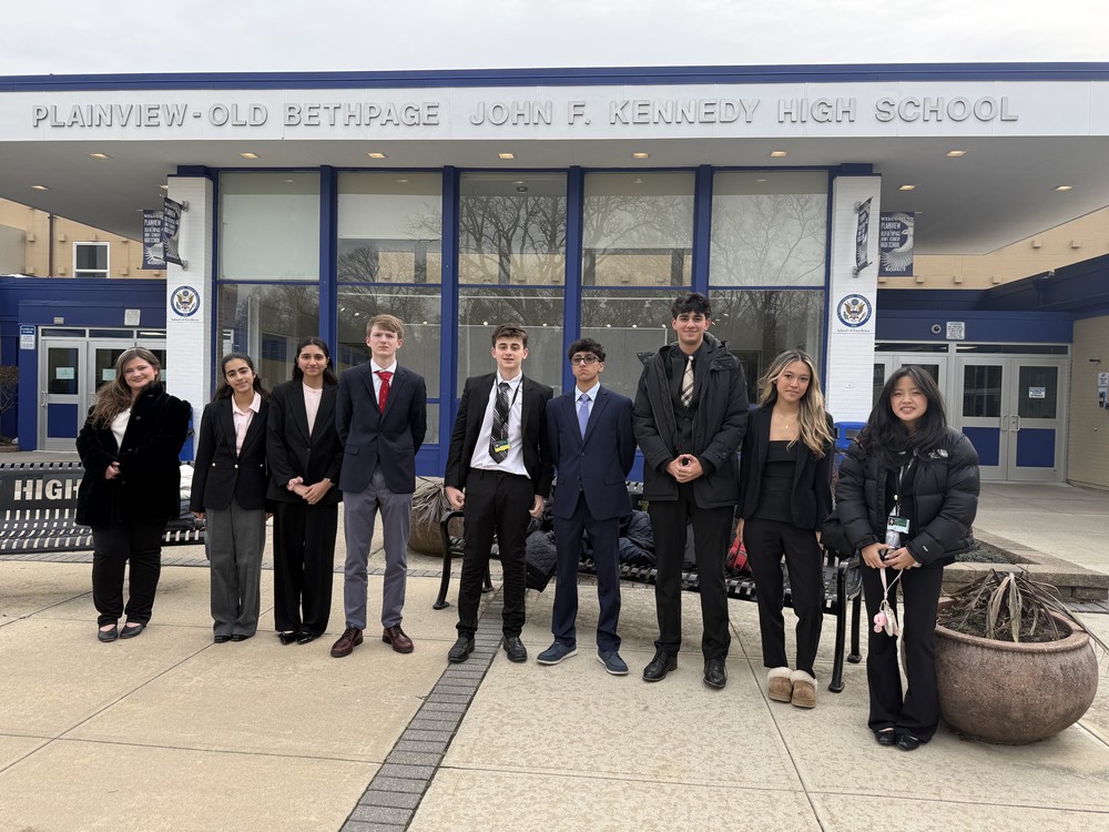 Locust Valley High School’s DECA club members made a great impression at the regional competition at Plainview-Old Bethpage in December.