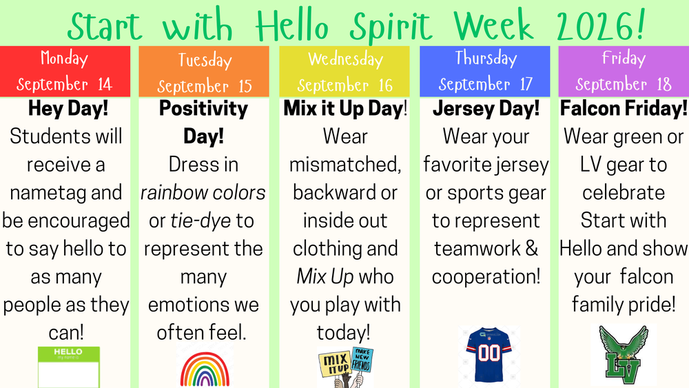 State With Hello Spirit Week